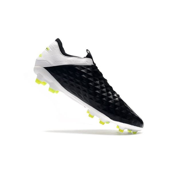 Chaussure Nike Tiempo Legend VIII Elite FG Noir Blanc