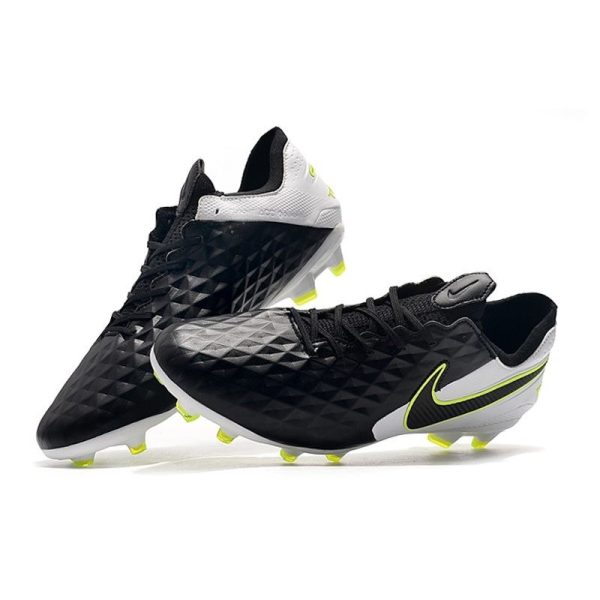 Chaussure Nike Tiempo Legend VIII Elite FG Noir Blanc