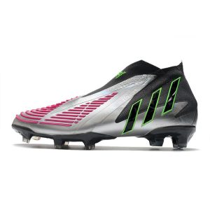 Chaussure de Football adidas Predator Edge+ FG Argent Noir Rose