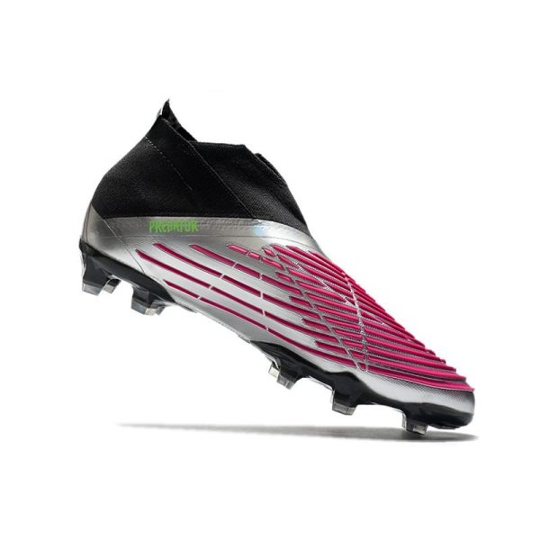 Chaussure de Football adidas Predator Edge+ FG Argent Noir Rose
