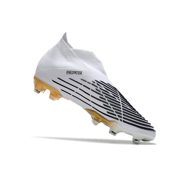 Chaussure de Football adidas Predator Edge+ FG Blanc Noir Or