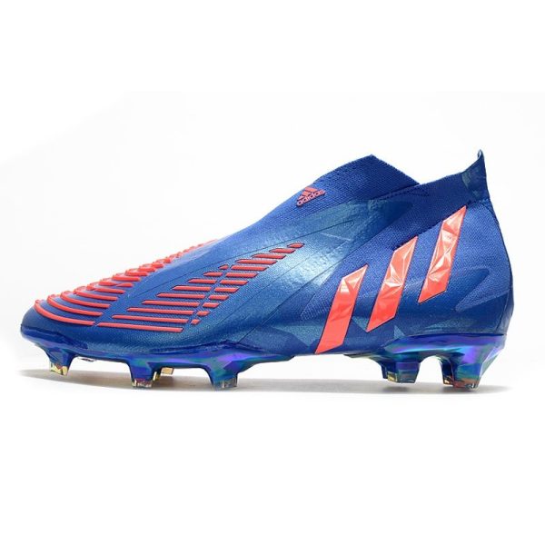 Chaussure de Football adidas Predator Edge+ FG Bleu Rouge