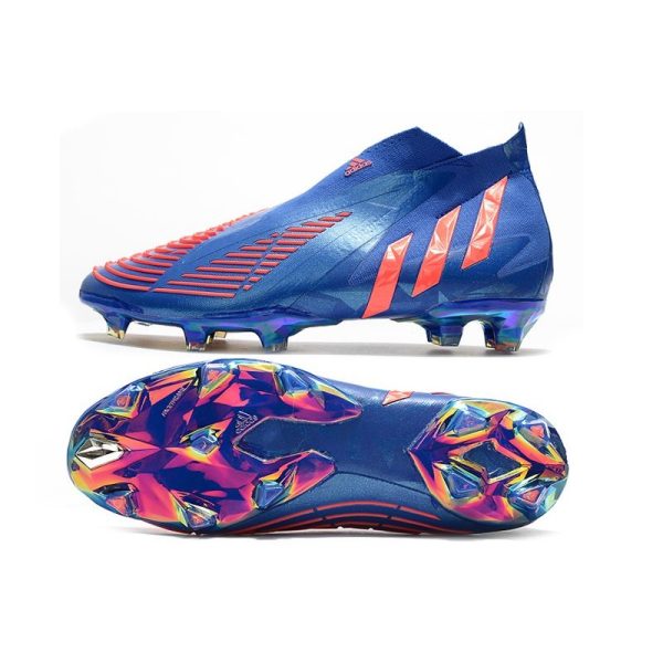 Chaussure de Football adidas Predator Edge+ FG Bleu Rouge