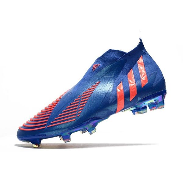 Chaussure de Football adidas Predator Edge+ FG Bleu Rouge