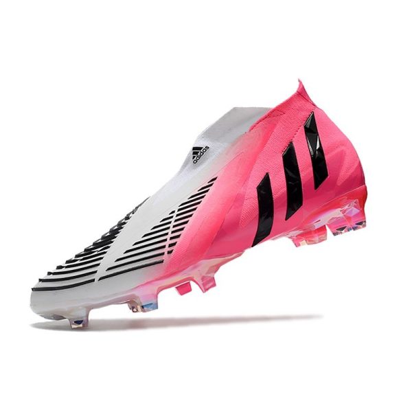 Chaussure de Football adidas Predator Edge+ FG LZ+ Solar Rose Noir Blanc
