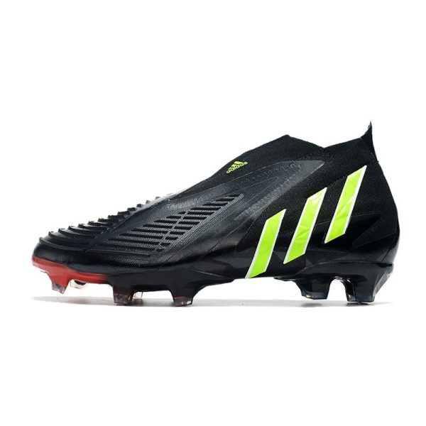 Chaussure de Football adidas Predator Edge+ FG Noir Vert