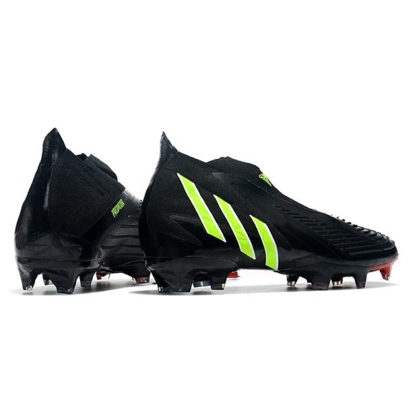 Chaussure de Football adidas Predator Edge+ FG Noir Vert