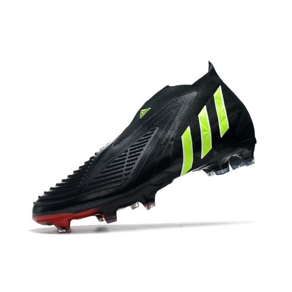 Chaussure de Football adidas Predator Edge+ FG Noir Vert