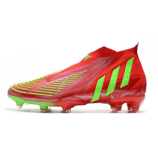 Chaussure de Football adidas Predator Edge+ FG Rouge Vert