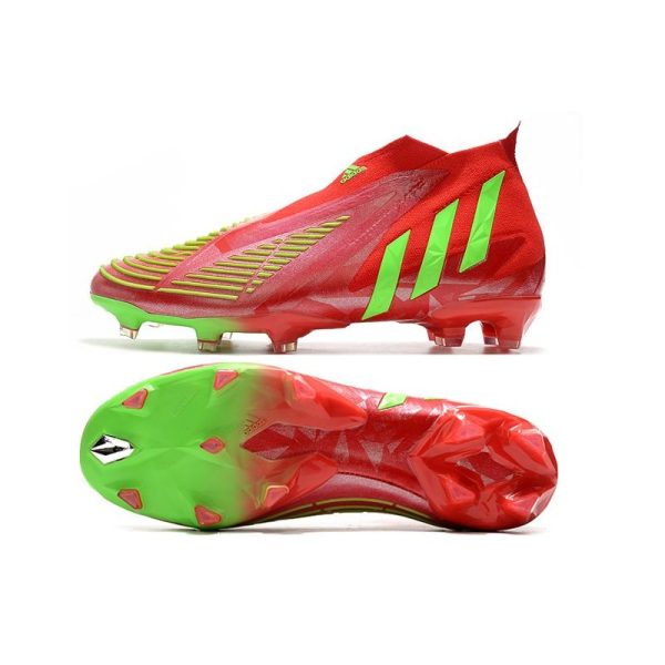 Chaussure de Football adidas Predator Edge+ FG Rouge Vert