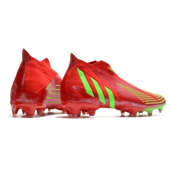 Chaussure de Football adidas Predator Edge+ FG Rouge Vert