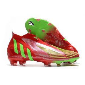 Chaussure de Football adidas Predator Edge+ FG Rouge Vert