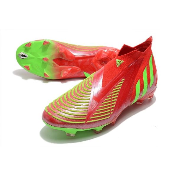 Chaussure de Football adidas Predator Edge+ FG Rouge Vert