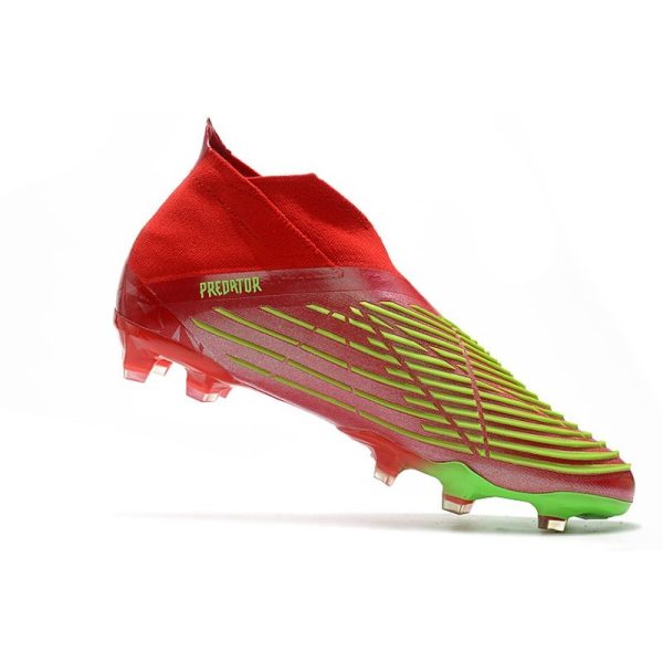 Chaussure de Football adidas Predator Edge+ FG Rouge Vert