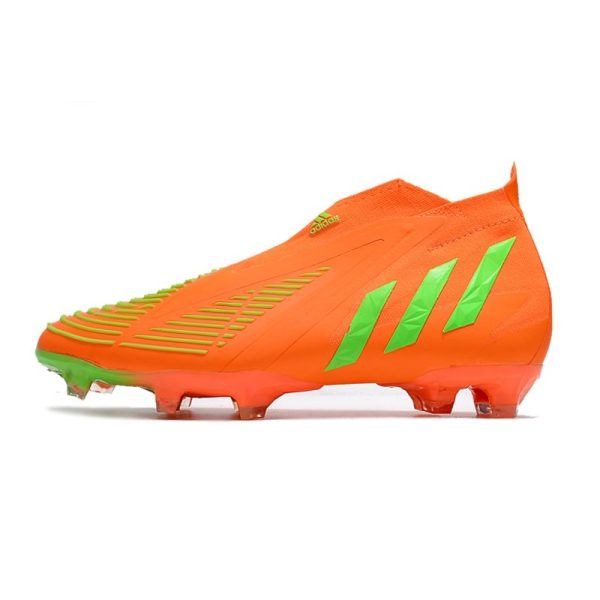 Chaussure de Football adidas Predator Edge+ FG RougeSolaire Vert Solaire Equipe Noir
