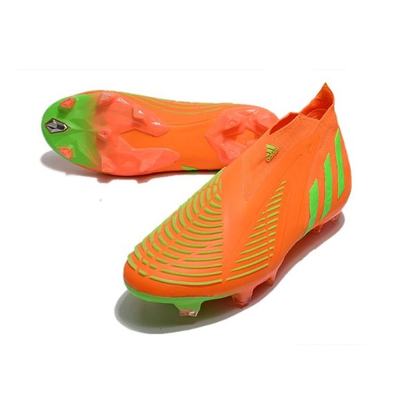 Chaussure de Football adidas Predator Edge+ FG RougeSolaire Vert Solaire Equipe Noir