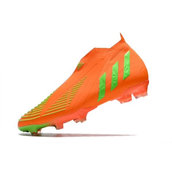 Chaussure de Football adidas Predator Edge+ FG RougeSolaire Vert Solaire Equipe Noir