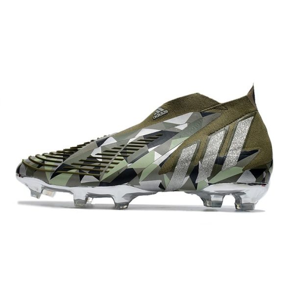 Chaussure de Football adidas Predator Edge+ FG Swarovski - Vert Argenté Vert ÉDITION LIMITÉE