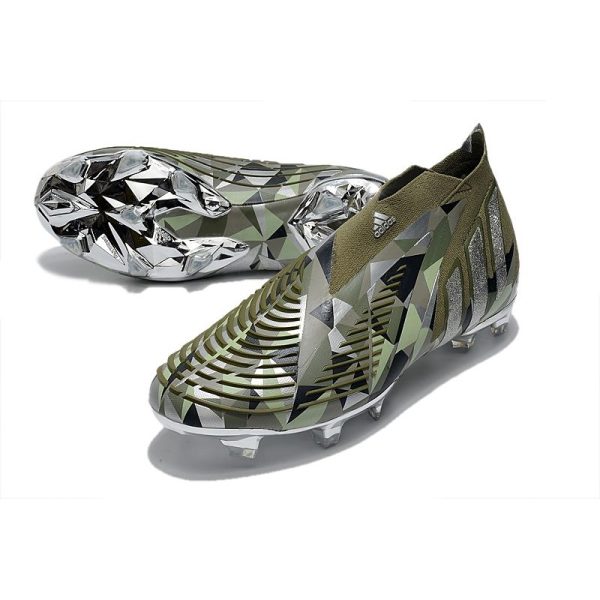 Chaussure de Football adidas Predator Edge+ FG Swarovski - Vert Argenté Vert ÉDITION LIMITÉE