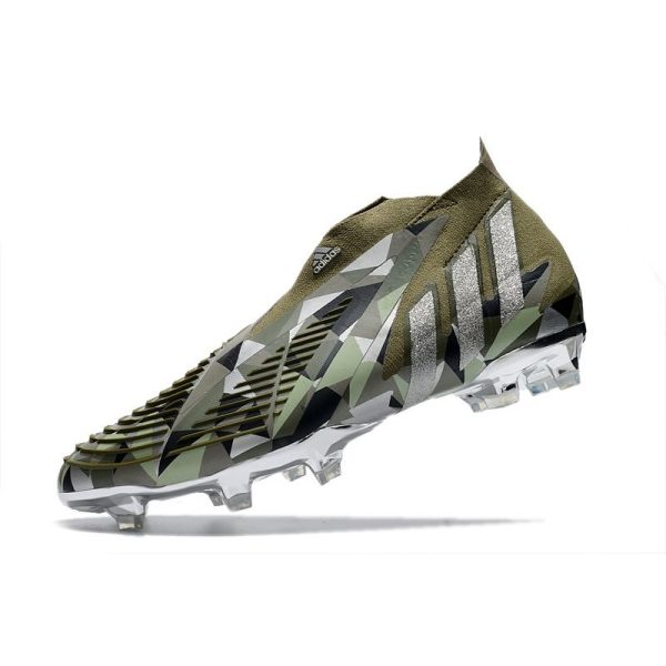 Chaussure de Football adidas Predator Edge+ FG Swarovski - Vert Argenté Vert ÉDITION LIMITÉE