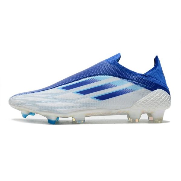 Chaussure de foot Adidas X Speedflow + FG Blanc Indigo Ciel