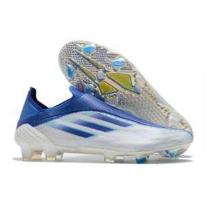 Chaussure de foot Adidas X Speedflow + FG Blanc Indigo Ciel