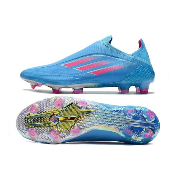 Chaussure de foot Adidas X Speedflow + FG Ciel Rose Choc Equipe Blanc