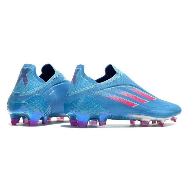 Chaussure de foot Adidas X Speedflow + FG Ciel Rose Choc Equipe Blanc