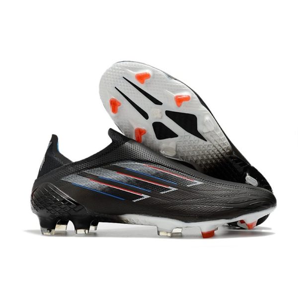 Chaussure de foot Adidas X Speedflow + FG Noir Blanc Rouge