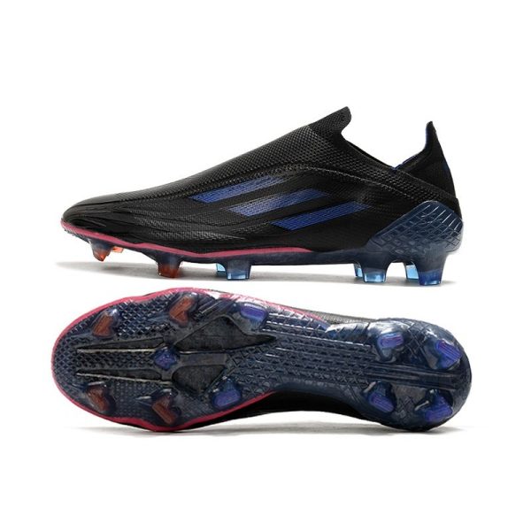 Chaussure de foot Adidas X Speedflow + FG Noir Encre Sonic Jaune Solaire