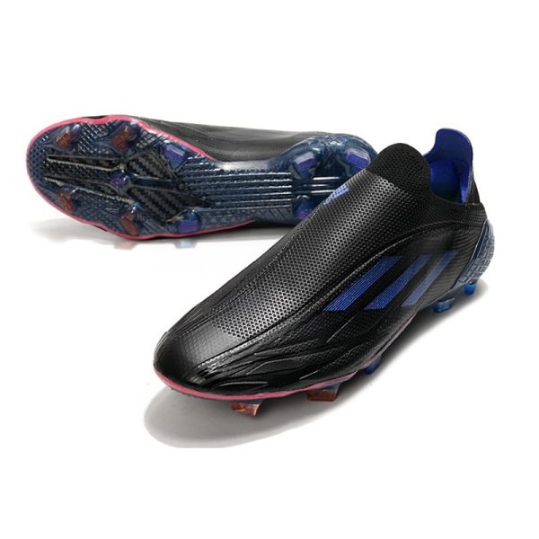 Chaussure de foot Adidas X Speedflow + FG Noir Encre Sonic Jaune Solaire