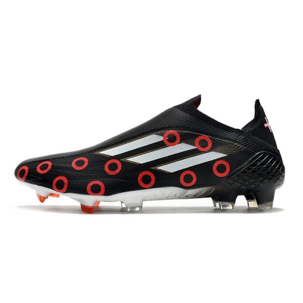 Chaussure de foot Adidas X Speedflow + FG Noir Rouge Blanc