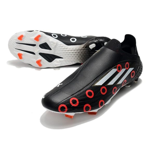 Chaussure de foot Adidas X Speedflow + FG Noir Rouge Blanc