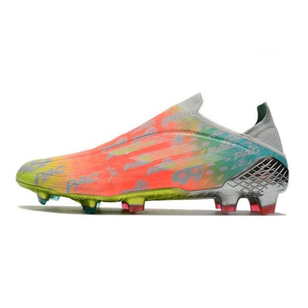 Chaussure de foot Adidas X Speedflow + FG Onix Transparent Blanc Jaune Solaire