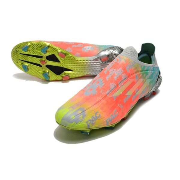 Chaussure de foot Adidas X Speedflow + FG Onix Transparent Blanc Jaune Solaire