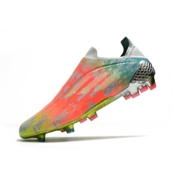 Chaussure de foot Adidas X Speedflow + FG Onix Transparent Blanc Jaune Solaire