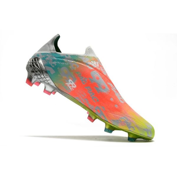 Chaussure de foot Adidas X Speedflow + FG Onix Transparent Blanc Jaune Solaire