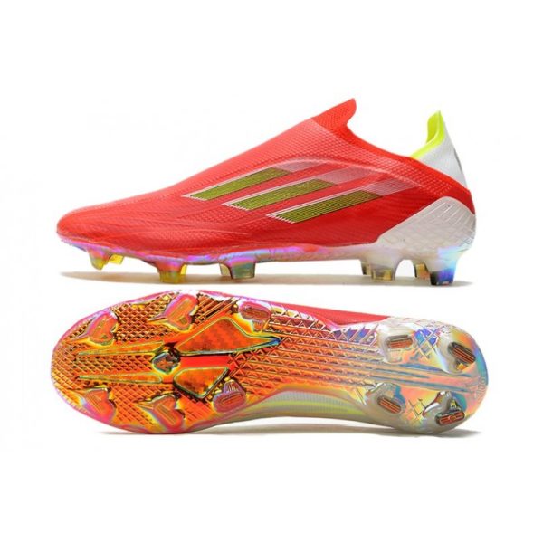 Chaussure de foot Adidas X Speedflow + FG Rouge Noir Rouge Solaire