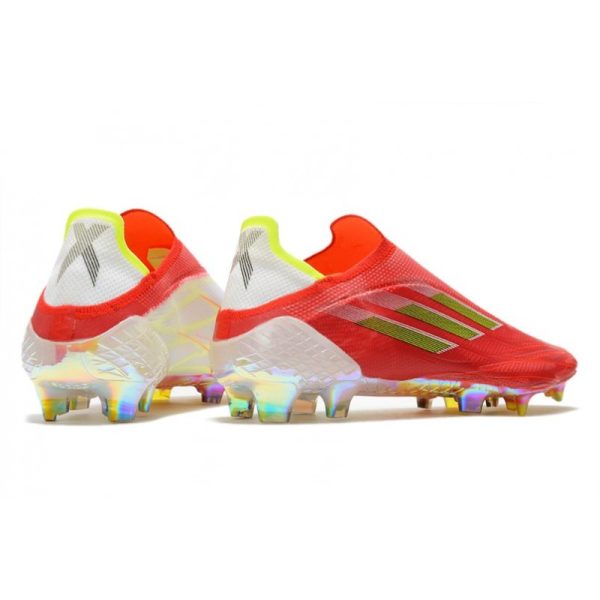 Chaussure de foot Adidas X Speedflow + FG Rouge Noir Rouge Solaire