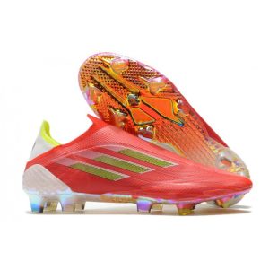 Chaussure de foot Adidas X Speedflow + FG Rouge Noir Rouge Solaire
