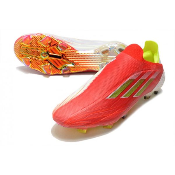 Chaussure de foot Adidas X Speedflow + FG Rouge Noir Rouge Solaire