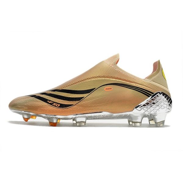 Chaussure de foot Adidas X Speedflow + FG Tech Métallique Noir Intense Orange