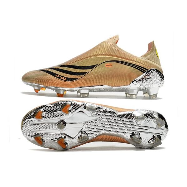 Chaussure de foot Adidas X Speedflow + FG Tech Métallique Noir Intense Orange