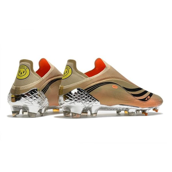 Chaussure de foot Adidas X Speedflow + FG Tech Métallique Noir Intense Orange