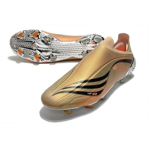 Chaussure de foot Adidas X Speedflow + FG Tech Métallique Noir Intense Orange