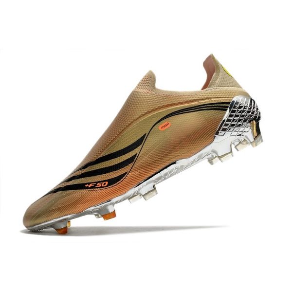 Chaussure de foot Adidas X Speedflow + FG Tech Métallique Noir Intense Orange