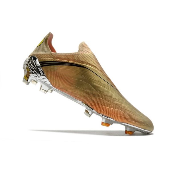 Chaussure de foot Adidas X Speedflow + FG Tech Métallique Noir Intense Orange