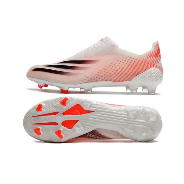 Chaussure de foot adidas X Ghosted + FG Blanc Rouge Noir