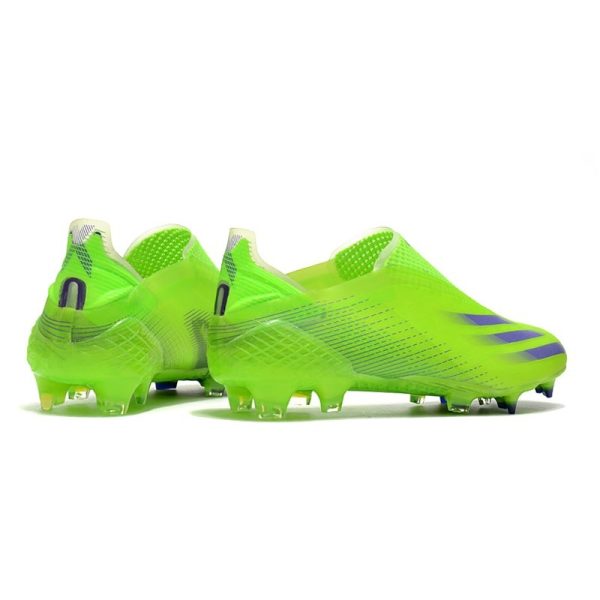 Chaussure de foot adidas X Ghosted + FG Precision To Blur - Vert Violet Jaune