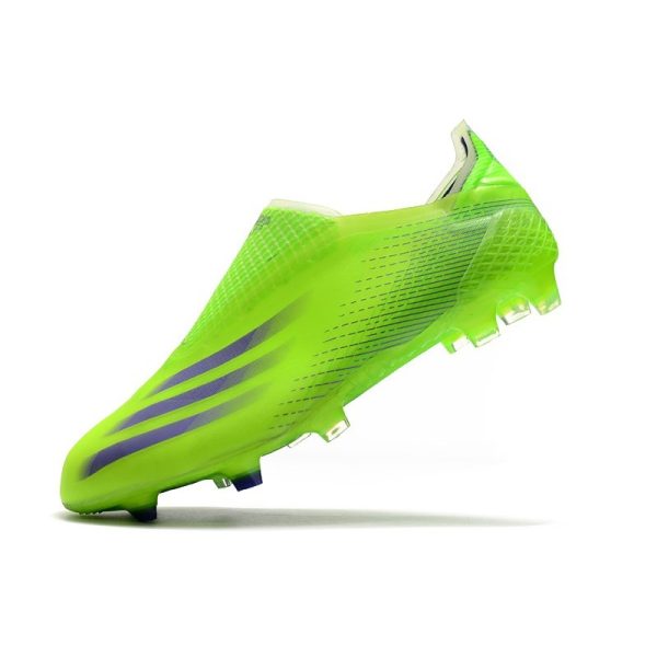 Chaussure de foot adidas X Ghosted + FG Precision To Blur - Vert Violet Jaune
